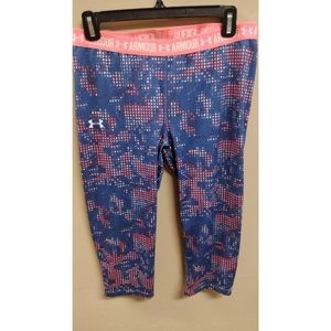 UNDER ARMOUR Capri Heatgear Leggings Youth YXL